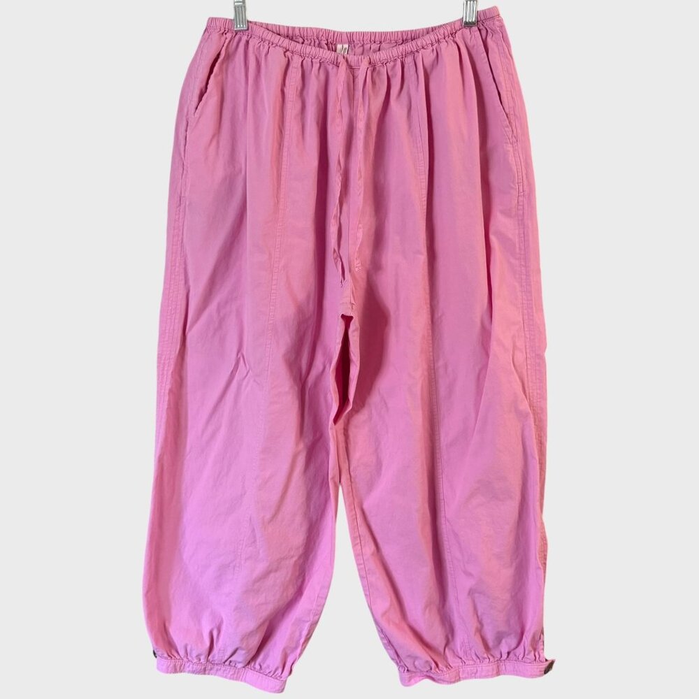 Anthropologie Wide-Leg Parachute Pant Women's Medium Loose-Fit Baggy 100% Cotton